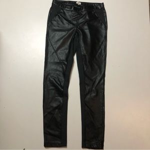 Wilfred Black Faux Leather Leggings Womens Small